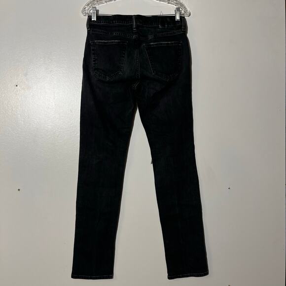 Abercrombie & Fitch Langdon Slim Stretch Black Distressed Jeans Men’s Size 29x32 - Picture 4 of 7